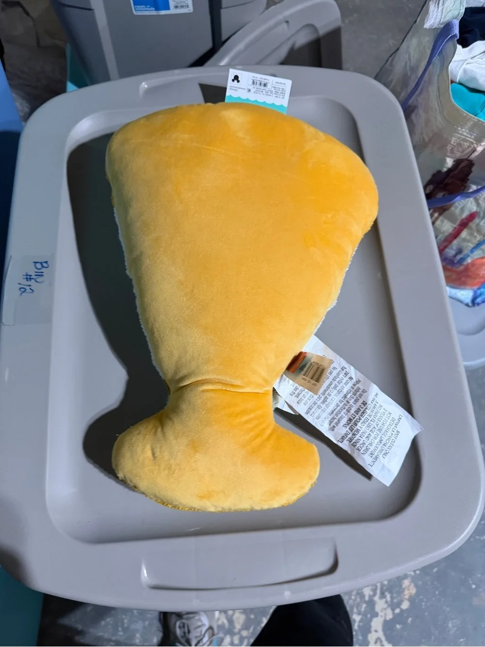 Disney Pillowfort Chip Yellow White Green Plush Decorative Pillow